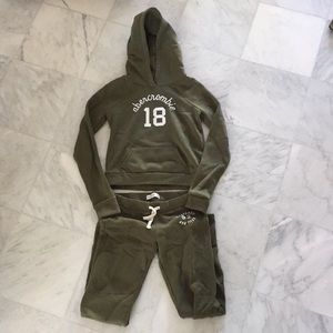 Army green sweatsuit